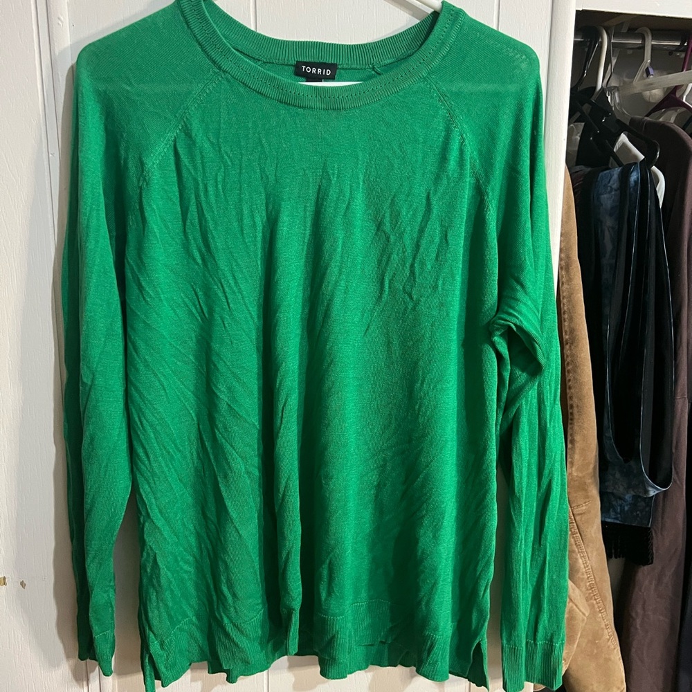 Torrid Emerald Long Sleeve Top